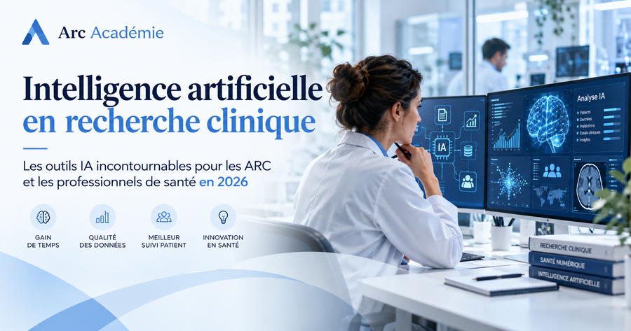 Intelligence artificielle en recherche clinique : les outils IA incontournables pour les ARC et les professionnels de santé en 2026