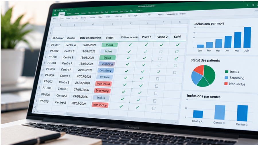 Outils Excel pour la Gestion des Inclusions en Recherche Clinique