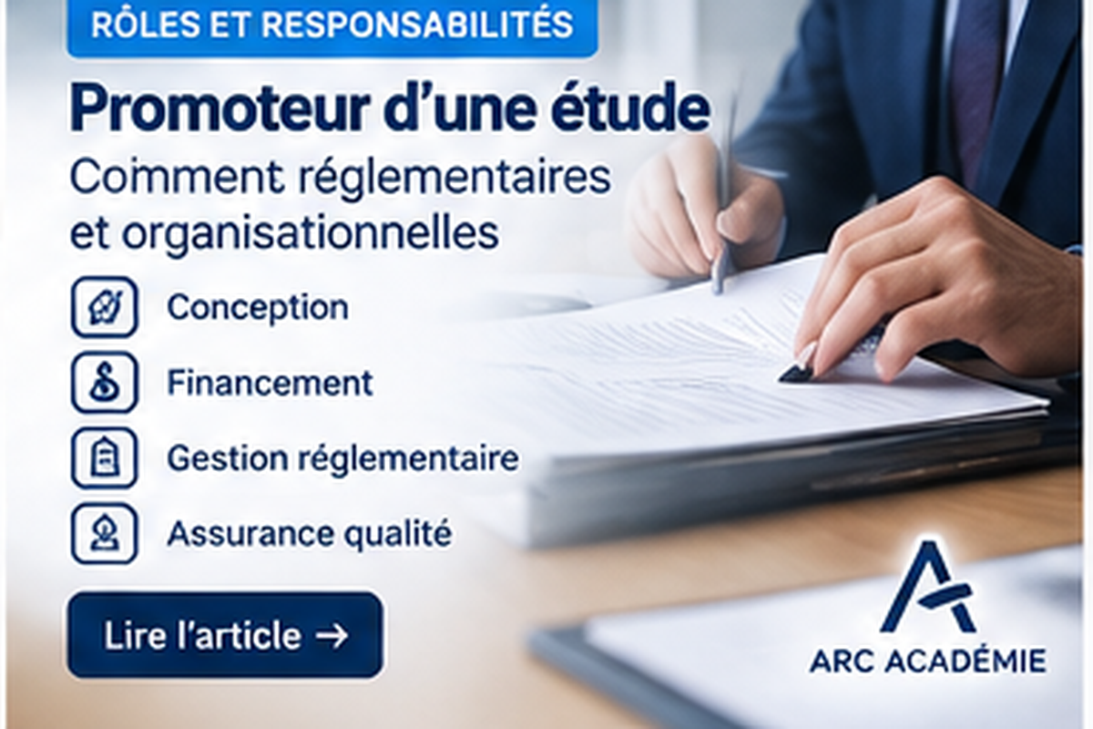 Arc Académie — Promoteur d’une étude